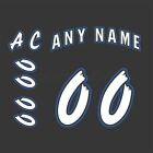 Tampa Bay Lightning 1995 2001 Black Jersey Customized Number Kit un sewn