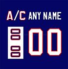 Winnipeg Jets 1980 90 Vintage Blue Jersey Customized Number Kit un sewn