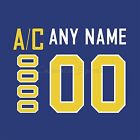 IIHF Olympic Hockey SOCHI 2014 Sweden Blue Jersey Customized Number Kits un sewn