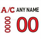 Ottawa Senators Customized Number Kit for 2007 2017 Away Jersey