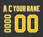 Boston Bruins Customized Number Kit for 1981 95 Vintage Black Jersey