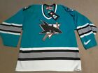 Vintage 90s Nike San Jose Sharks NHL Authentic Home Teal Aqua Green Jersey NWT