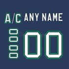 Hartford Whalers 1992 97 Navy Hockey Jersey Customized Number Kits un stitched