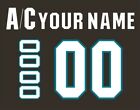 San Jose Sharks Customized Number Kit 2018 Stelath Jersey