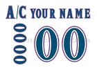 Arizona Coyotes Customized Number Kit For 2017 Dbacks Night Practice Jersey