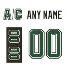 Minnesota North Stars Customized Number Kit for 1991 1993 White Jersey