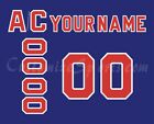 New York Rangers Customized Number Kit for 1991 92 Turn Back The Clock Jersey