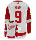 Gordie Howe Detroit Red Wings Adidas Authentic Away NHL Vintage Hockey Jersey