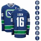 2015 16 VANCOUVER CANUCKS REEBOK NHL PREMIER 3RD BLUE JERSEY COLLECTION MENS