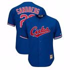 Ryne Sandberg 1994 Chicago Cubs Cooperstown Blue Away Cool Base Jersey Mens
