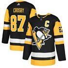 Sidney Crosby 87 Pittsburgh Penguins Black  Yellow Hockey Jersey