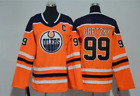 Wayne Gretzky Edmonton Oilers 99 Jersey Stitched Orange Mens Player Game
