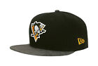 New Era 9Fifty Hat NHL Pittsburgh Penguins Rustic Vize Black Gray Snapback Cap
